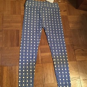 OS LulaRoe blue leggings